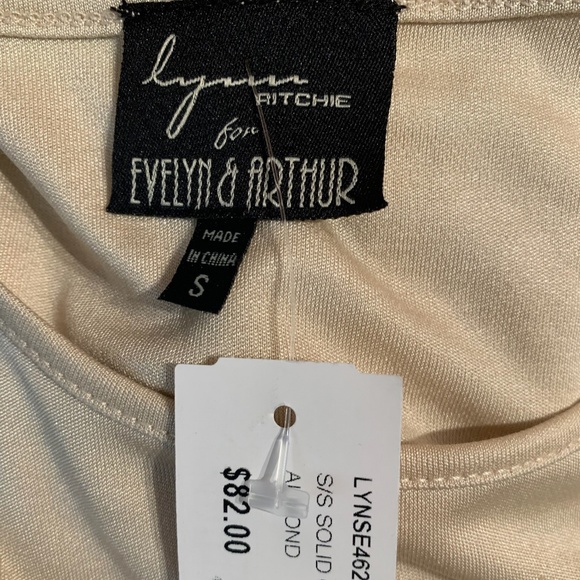 NWT Lynn Ritchie for Evelyn & Arthur Beige T-Shirt - Picture 4 of 4